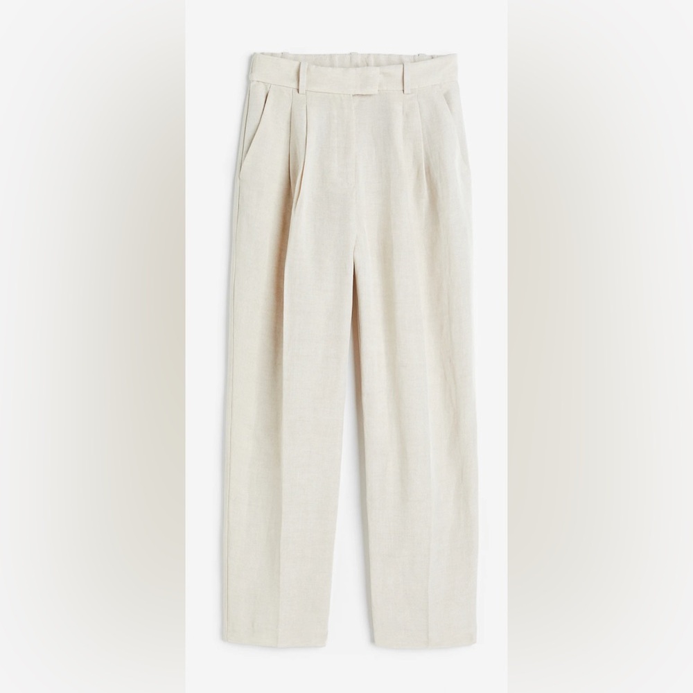 Elegant Cream Women's Pants